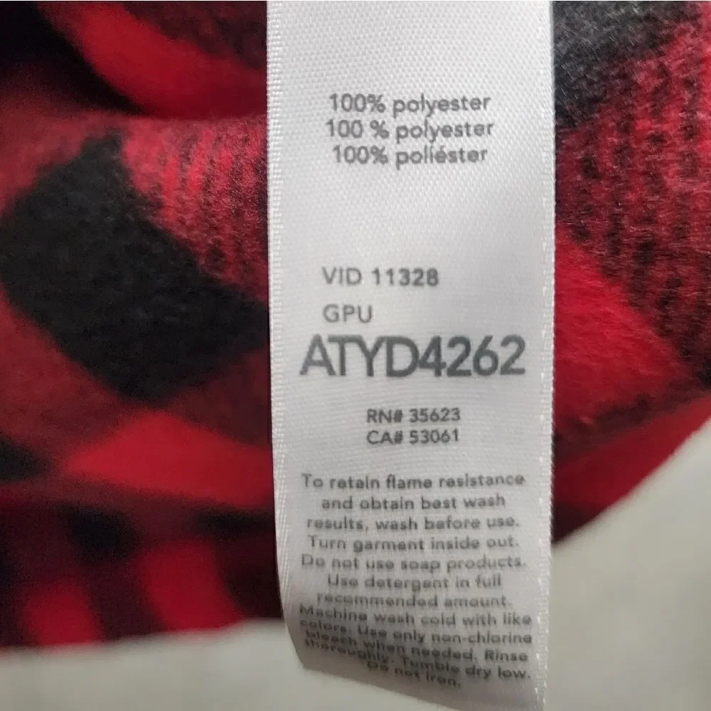 NEW girl's winter / Christmas buffalo plaid pajama nightgown, by Carter's